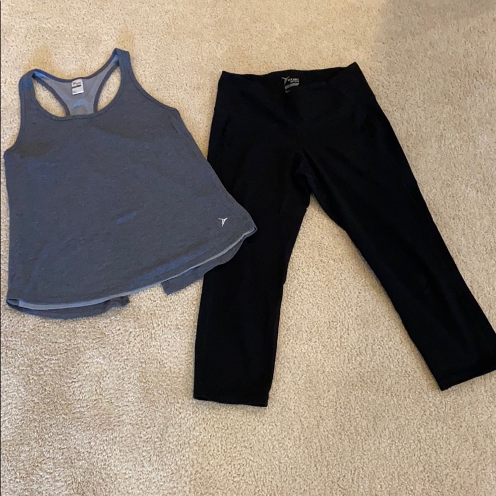 SET Old Navy Active Work Out Yoga Pants AND Tank